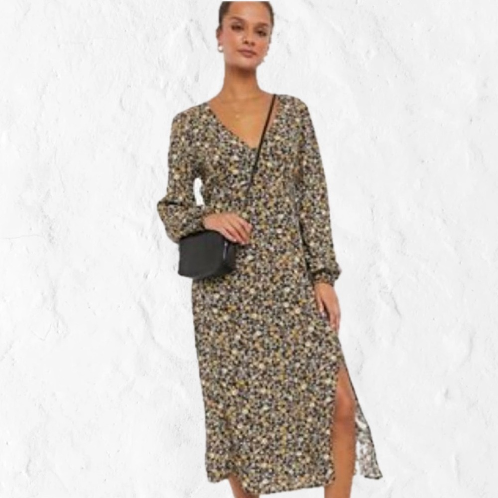 Fall floral dress